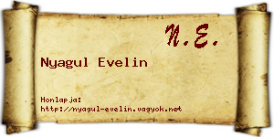 Nyagul Evelin névjegykártya